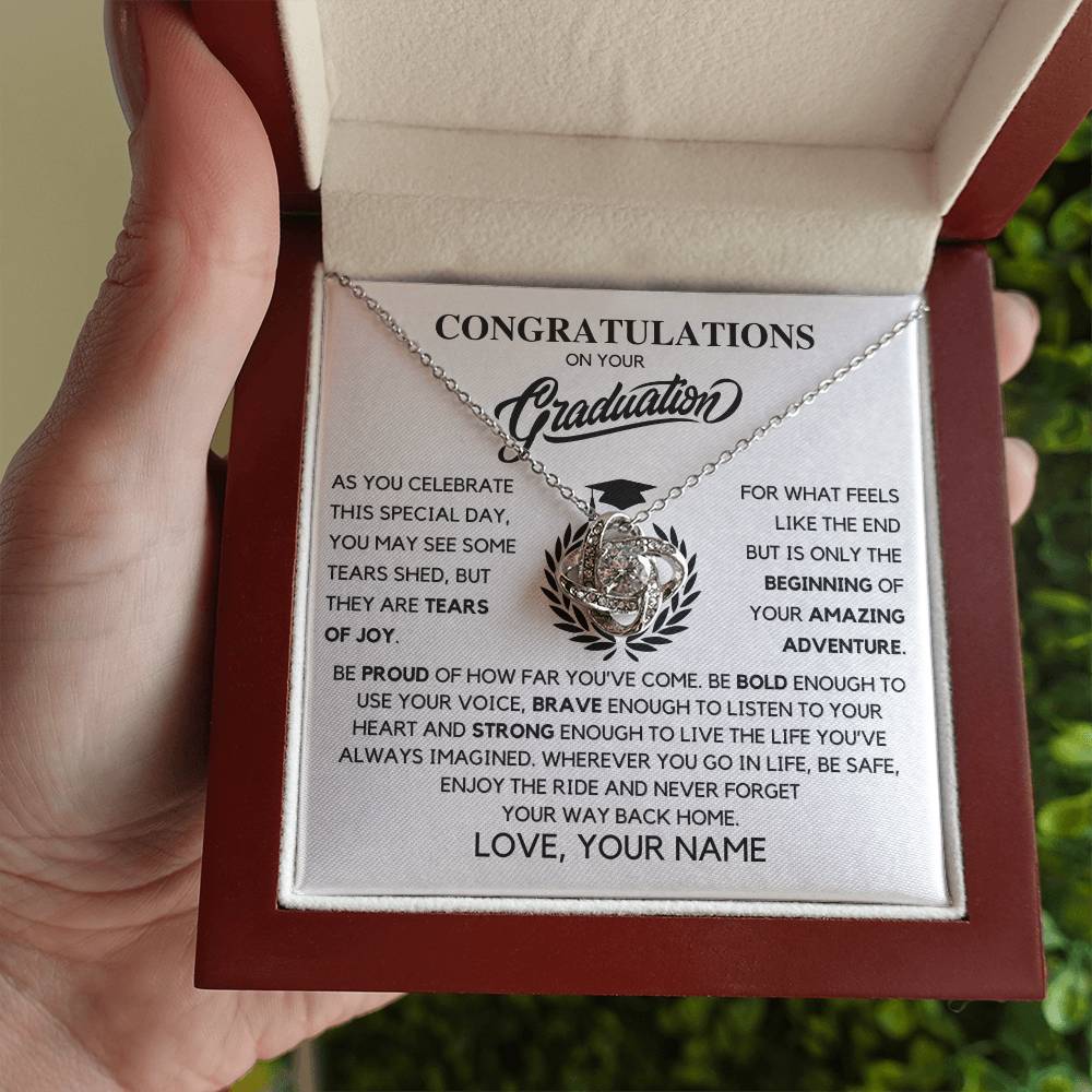 Personalized Graduation Necklace for Daughter, Senior 2024 Grad gift