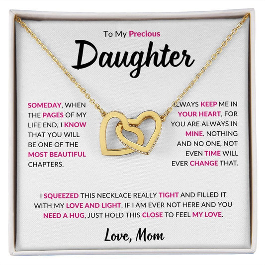 Precious Daughter Necklace From Mom, To my Daughter Gift from Mother to Daughter