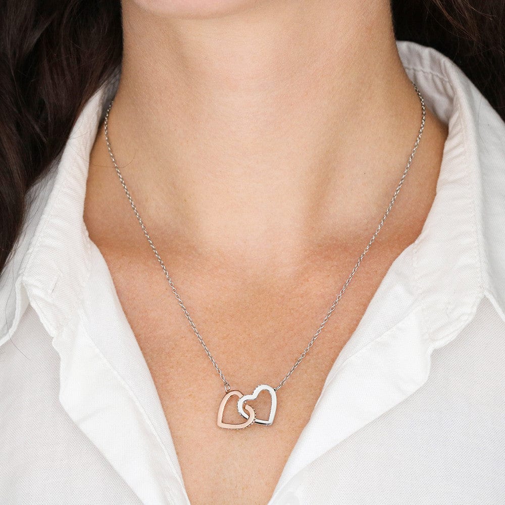 To My Beautiful Granddaughter - Interlocked Hearts Necklace Gift Set