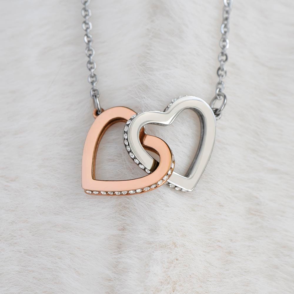 To My Beautiful Granddaughter - Interlocked Hearts Necklace Gift Set