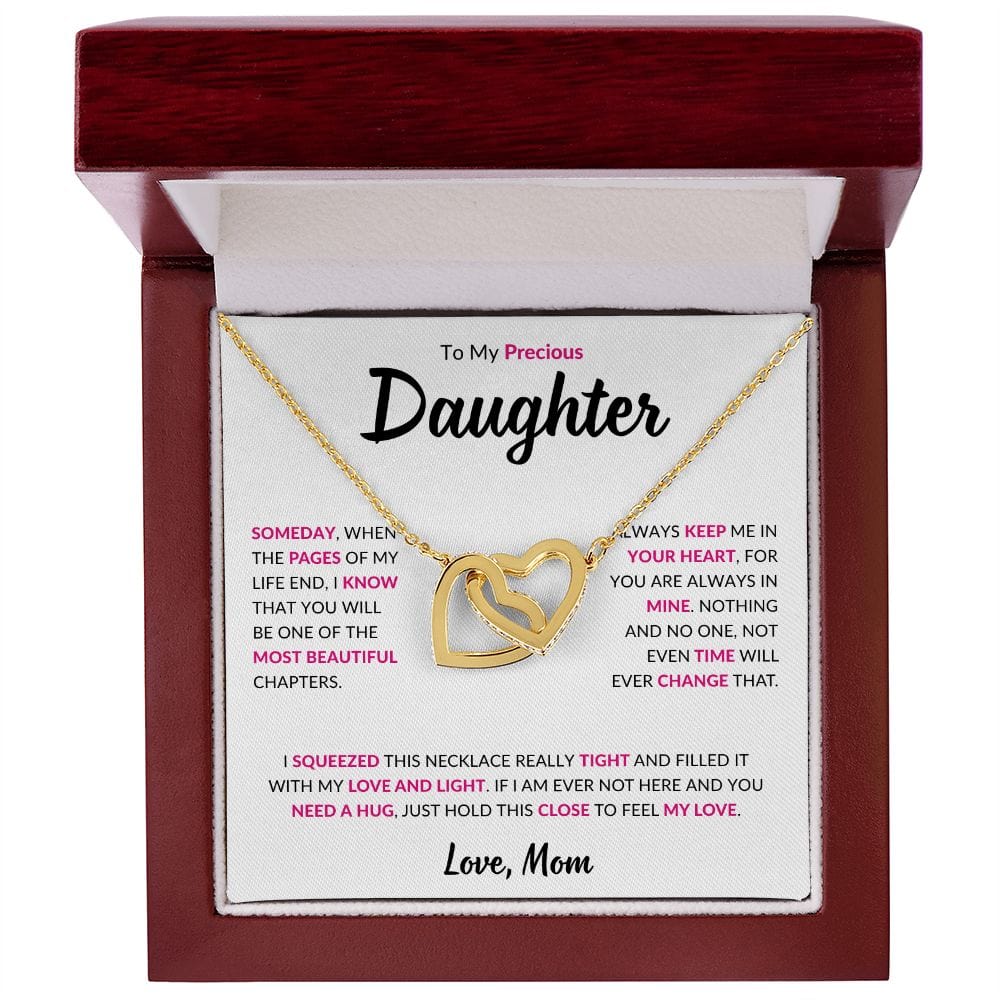 Precious Daughter Necklace From Mom, To my Daughter Gift from Mother to Daughter