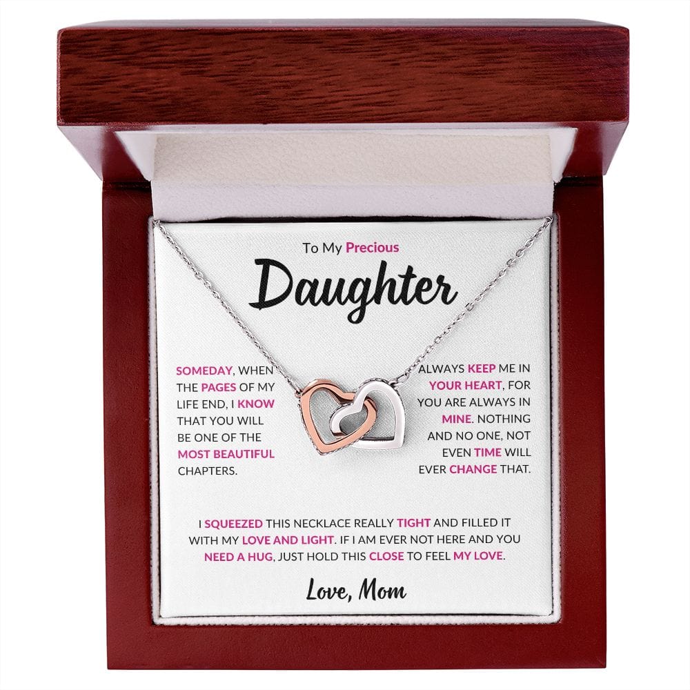 Precious Daughter Necklace From Mom, To my Daughter Gift from Mother to Daughter