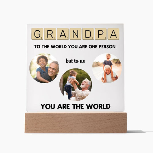 Grandfather gift, Grandpa gift decorative plaque,Grandparents anniversary gift,Grandfather birthday gift