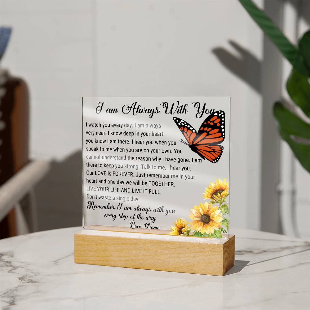 Personalized Memorial Gift for loss of Mother plaque, Grief Gift for loss of father, Daughter or son Sympathy gift, sister in loving memory
