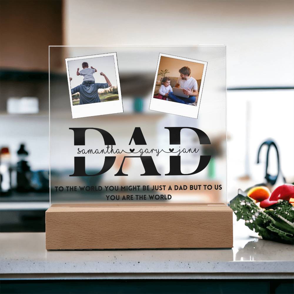 Personalized Dad Photo Frame from Kids Father's Day gift