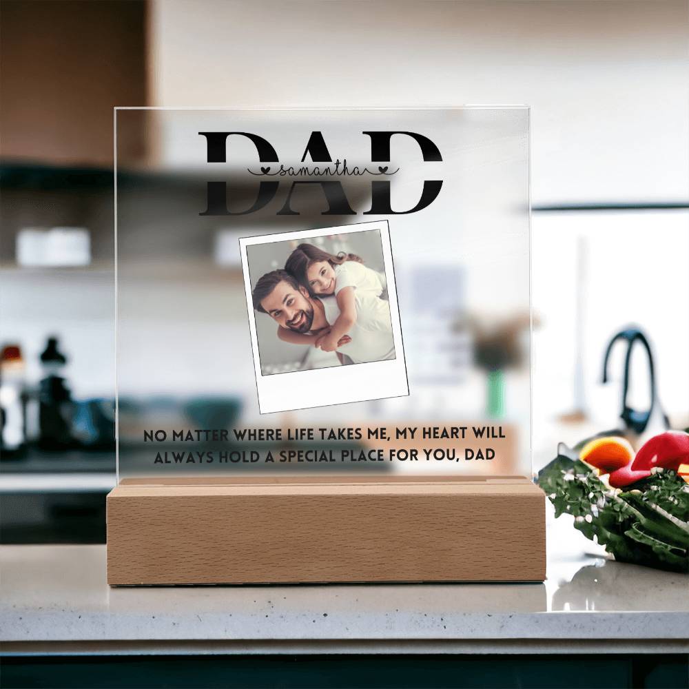 Personalized Dad Father's Day Gift Photo Acrylic Plaque