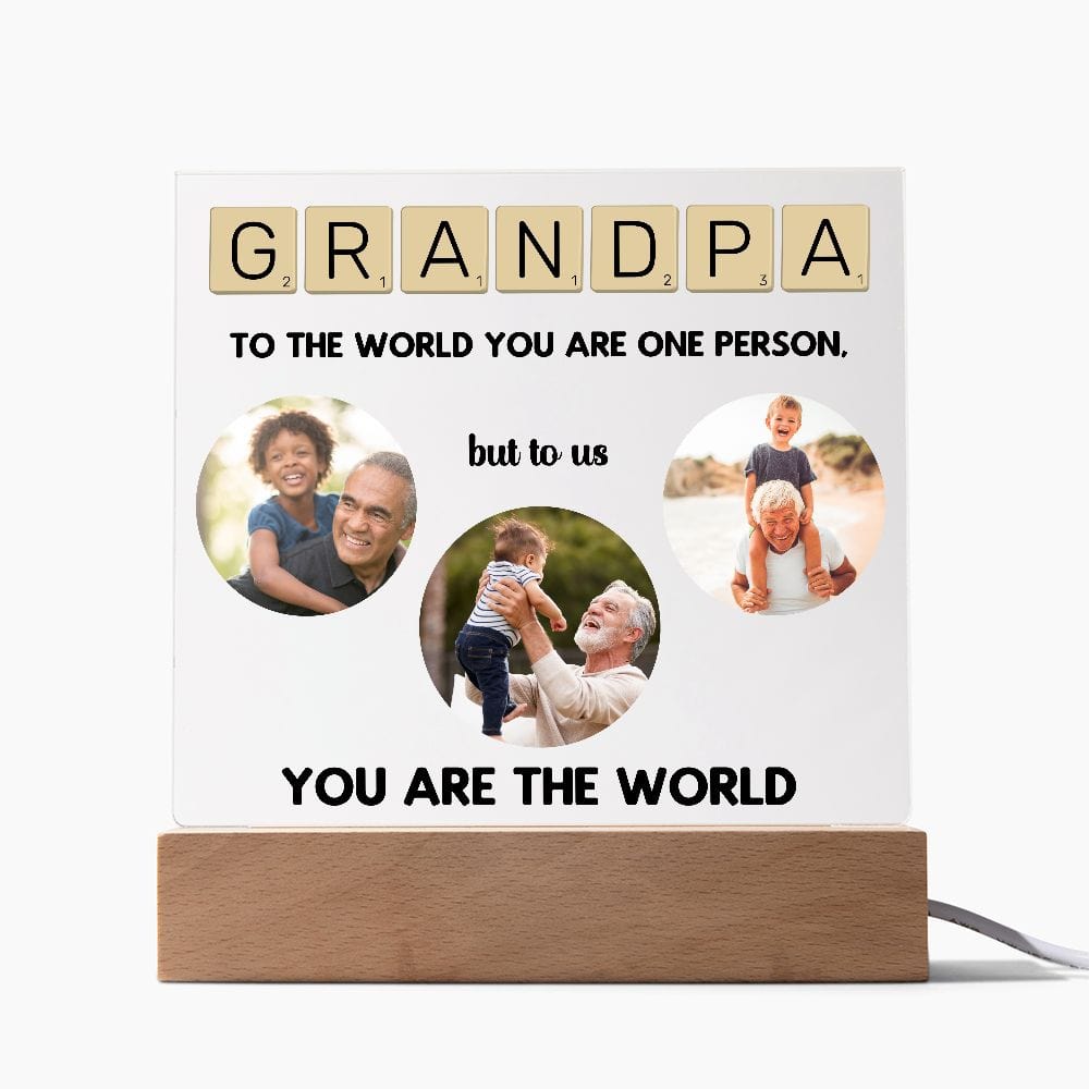 Grandfather gift, Grandpa gift decorative plaque,Grandparents anniversary gift,Grandfather birthday gift