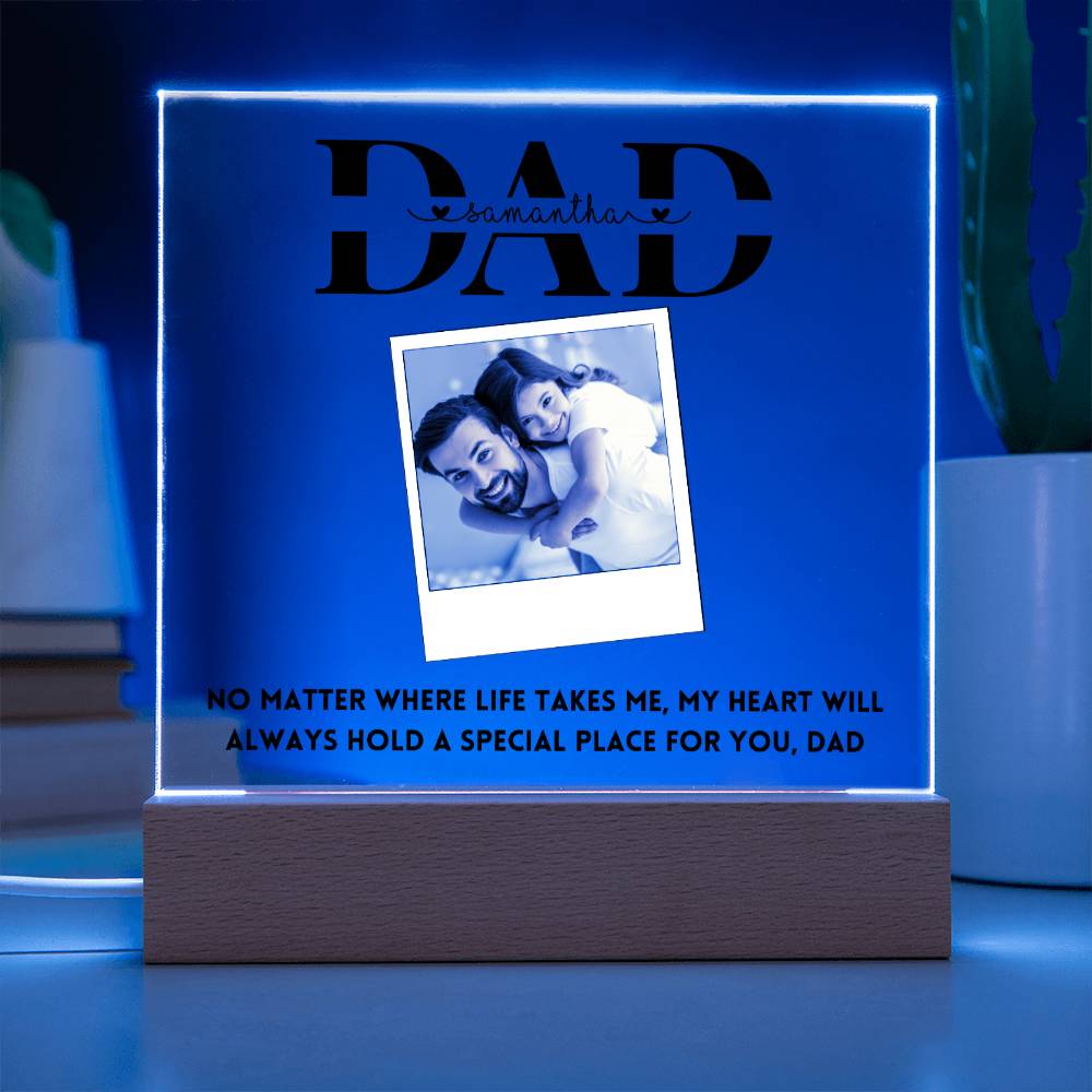 Personalized Dad Father's Day Gift Photo Acrylic Plaque