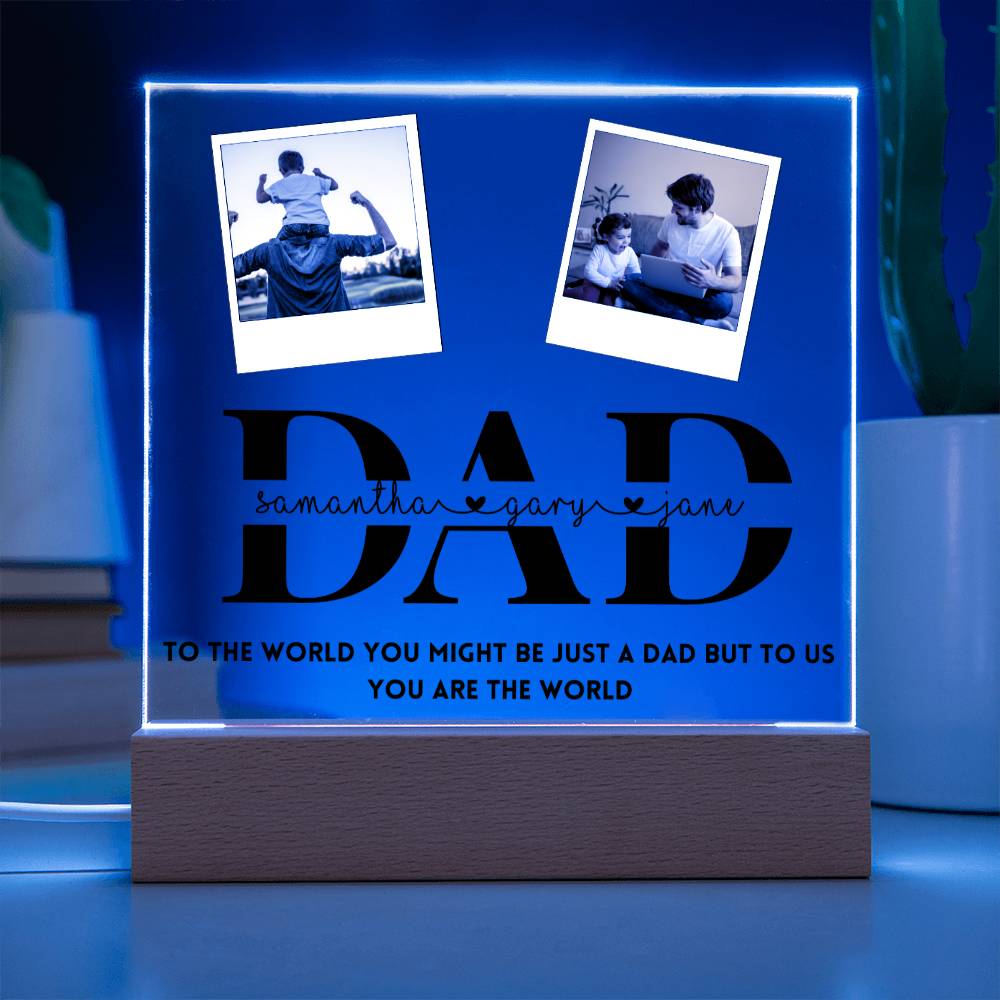 Personalized Dad Photo Frame from Kids Father's Day gift