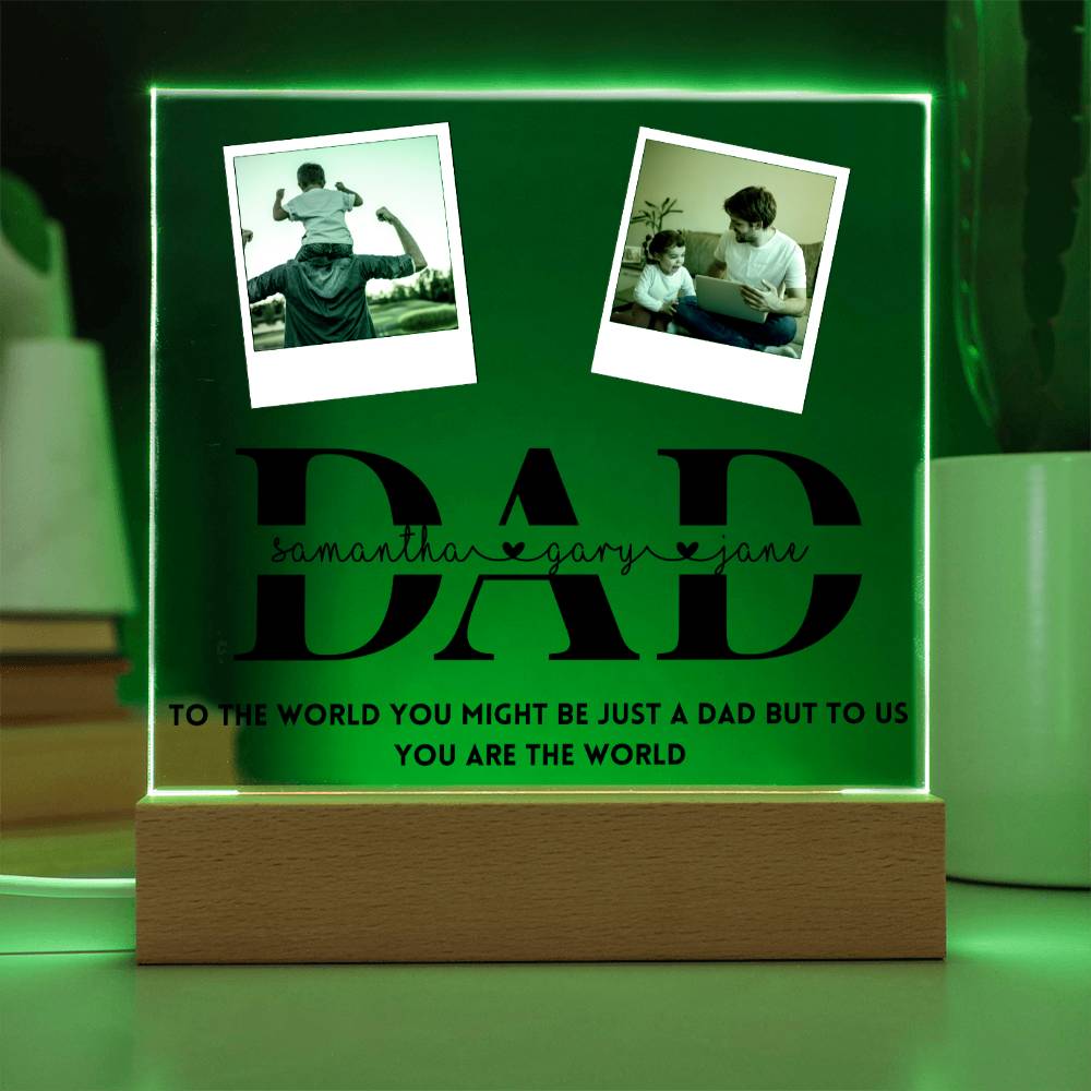 Personalized Dad Photo Frame from Kids Father's Day gift