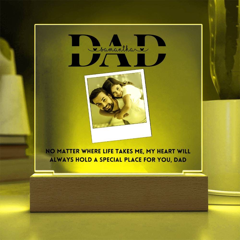 Personalized Dad Father's Day Gift Photo Acrylic Plaque