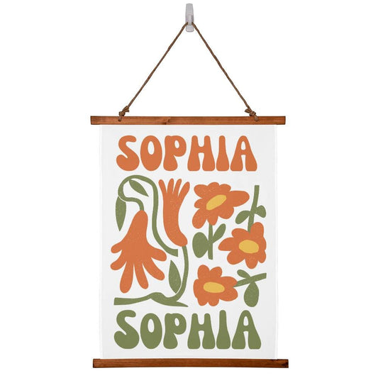 Custom Retro Matisse Style Wall Tapestry Personalized Name Wall Hanging Tapestry