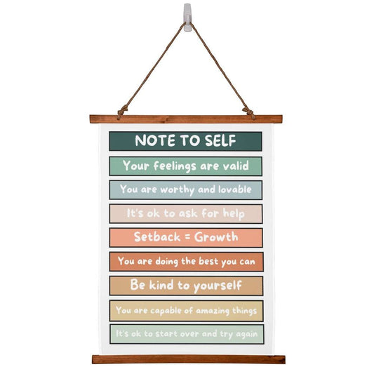 Mental Health Reminders Wall Art Decor Positive Psychology Affirmations Wall Decor