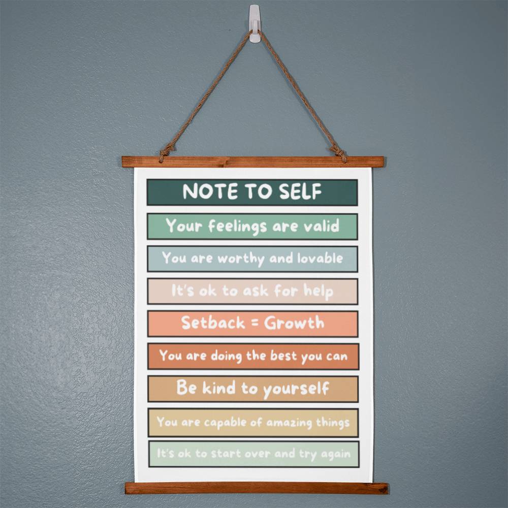 Mental Health Reminders Wall Art Decor Positive Psychology Affirmations Wall Decor
