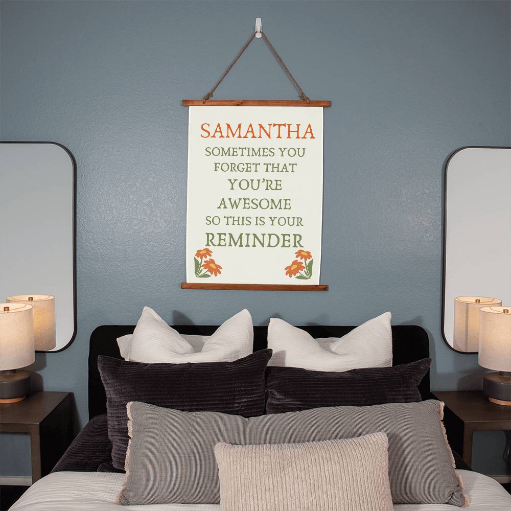 Positive Affirmations Wall art for Kids You're Awesome Affirmation Wall Hanging Kids room wall decor