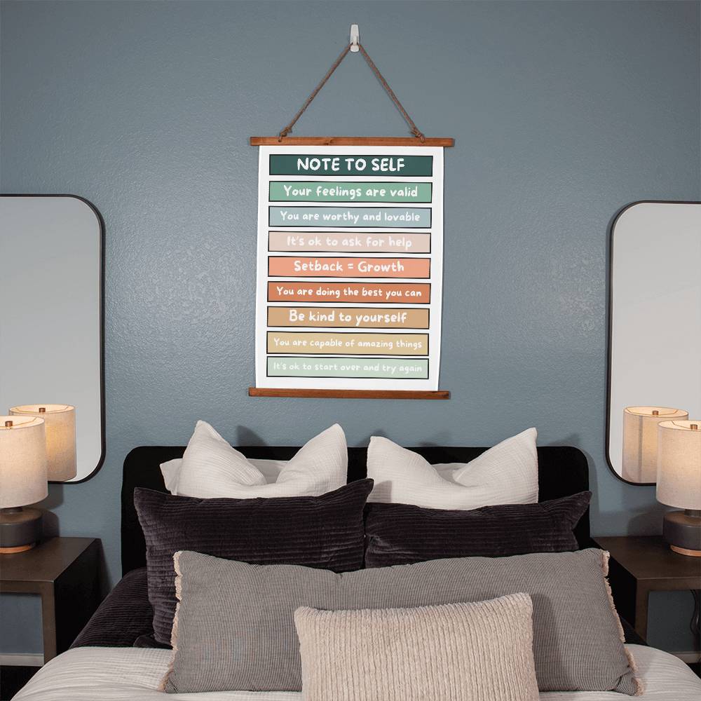 Mental Health Reminders Wall Art Decor Positive Psychology Affirmations Wall Decor
