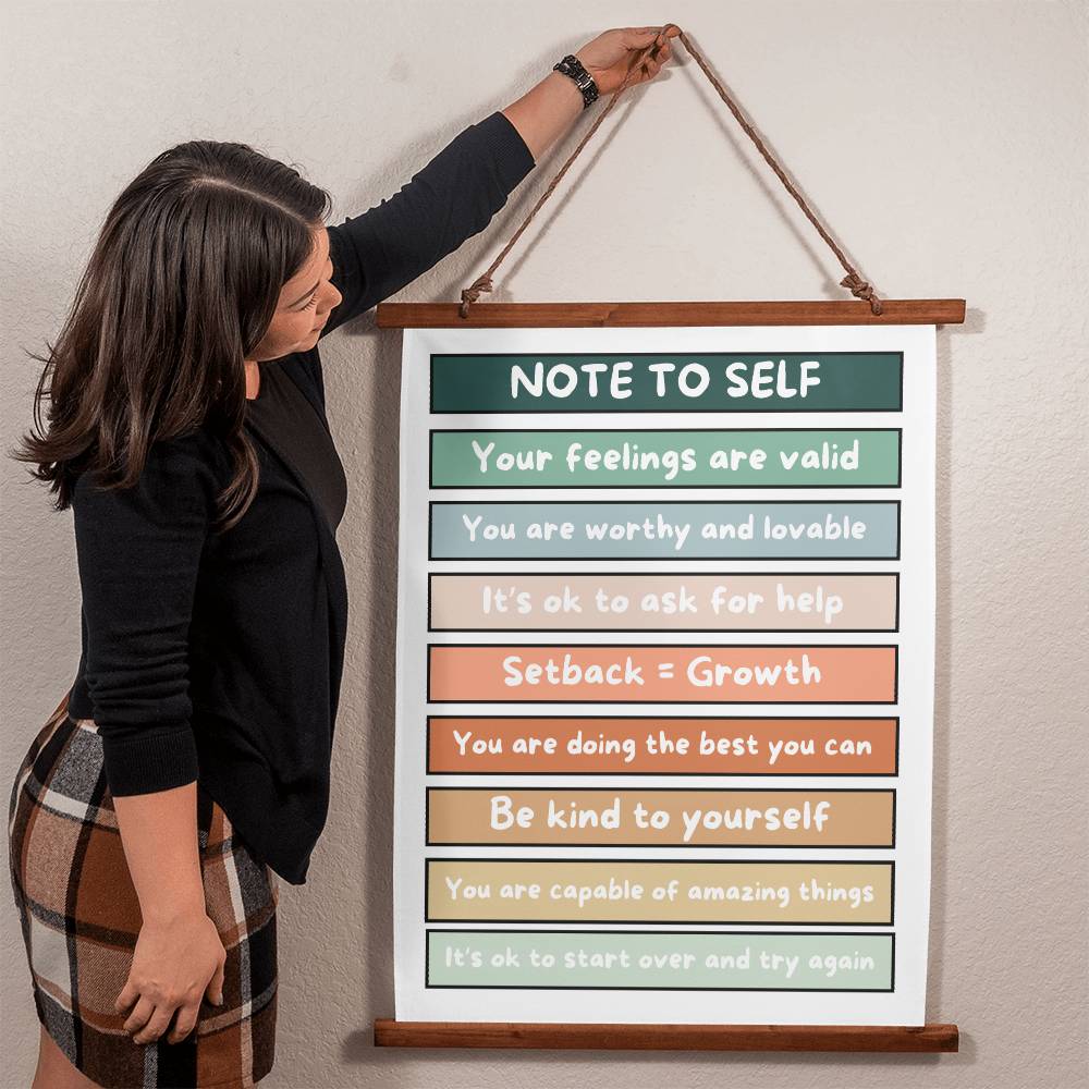 Mental Health Reminders Wall Art Decor Positive Psychology Affirmations Wall Decor
