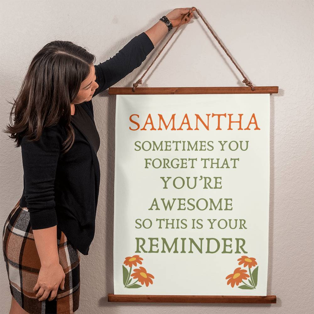 Positive Affirmations Wall art for Kids You're Awesome Affirmation Wall Hanging Kids room wall decor