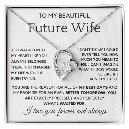 To my Future Wife - My best days Necklace from Future Husband