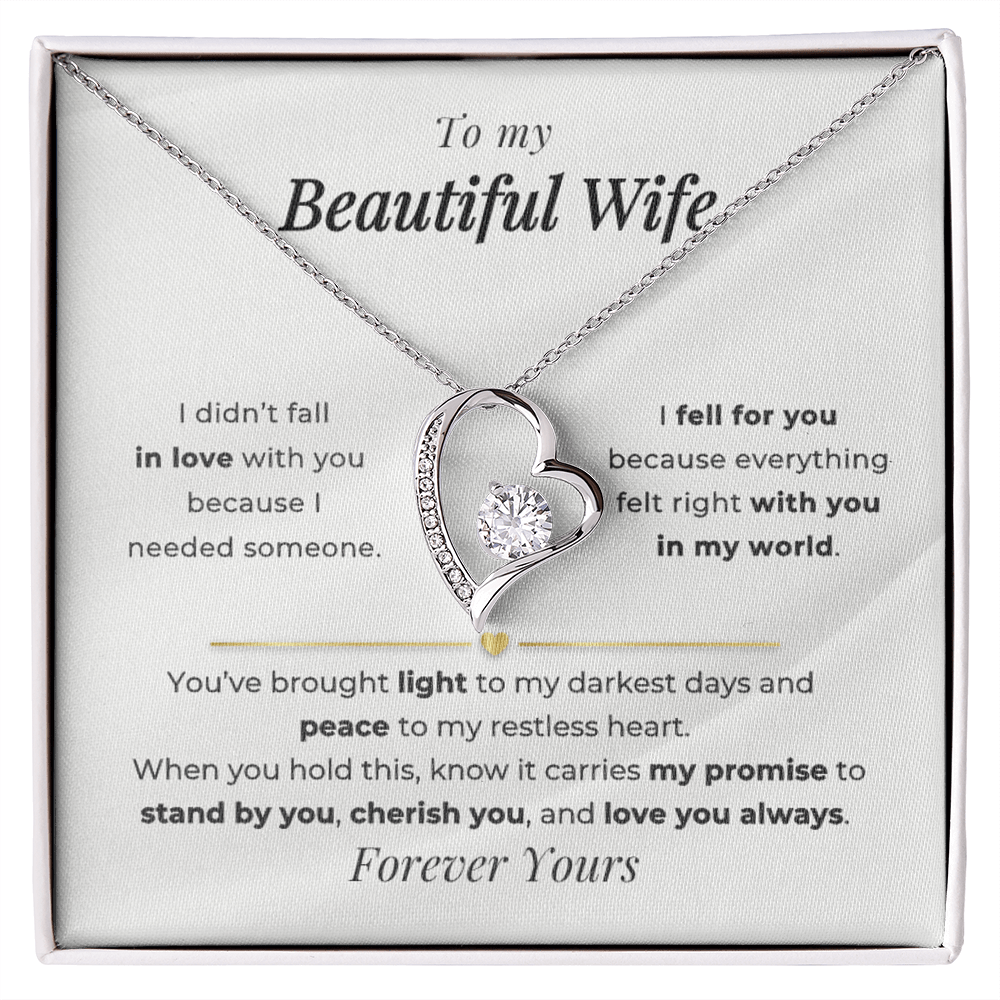 My Beautiful Wife Forever Love Necklace