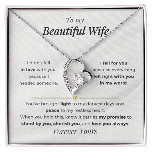 My Beautiful Wife Forever Love Necklace