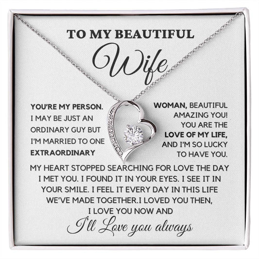 You're my Person Forever Love Necklace For wife