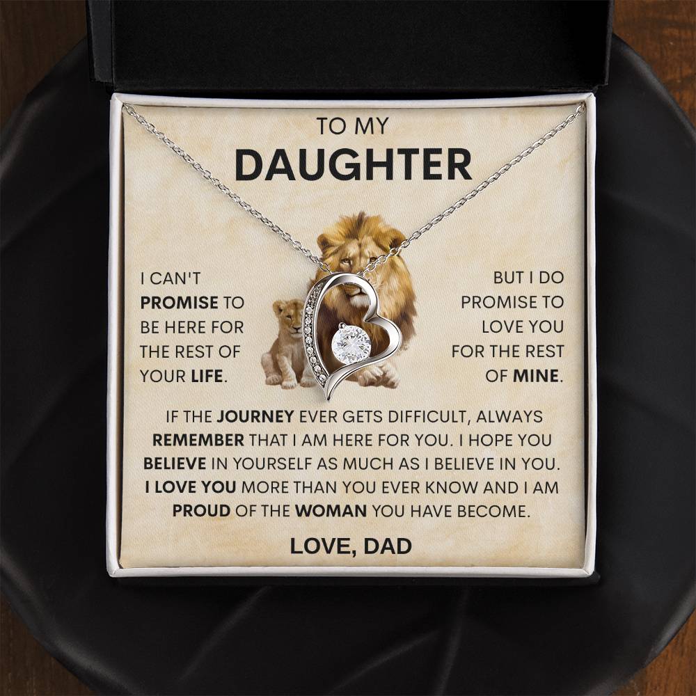 18th birthday gift for Daughter, Forever Love Necklace, Gift for Daughter 21st birthday, Wedding Day Gift for Daughter From Dad