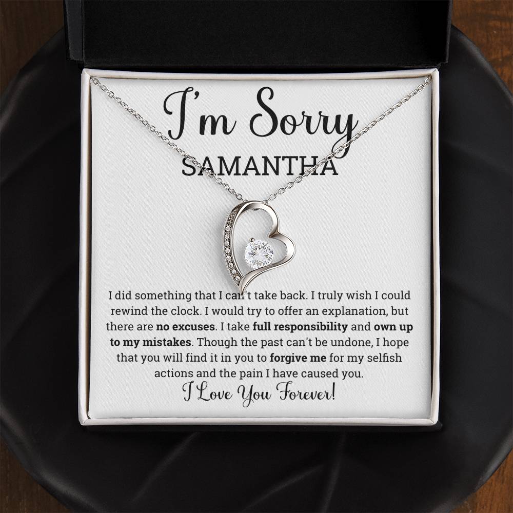 Necklace Im Sorry Gifts For Wife Personalized I'm Sorry Gifts For