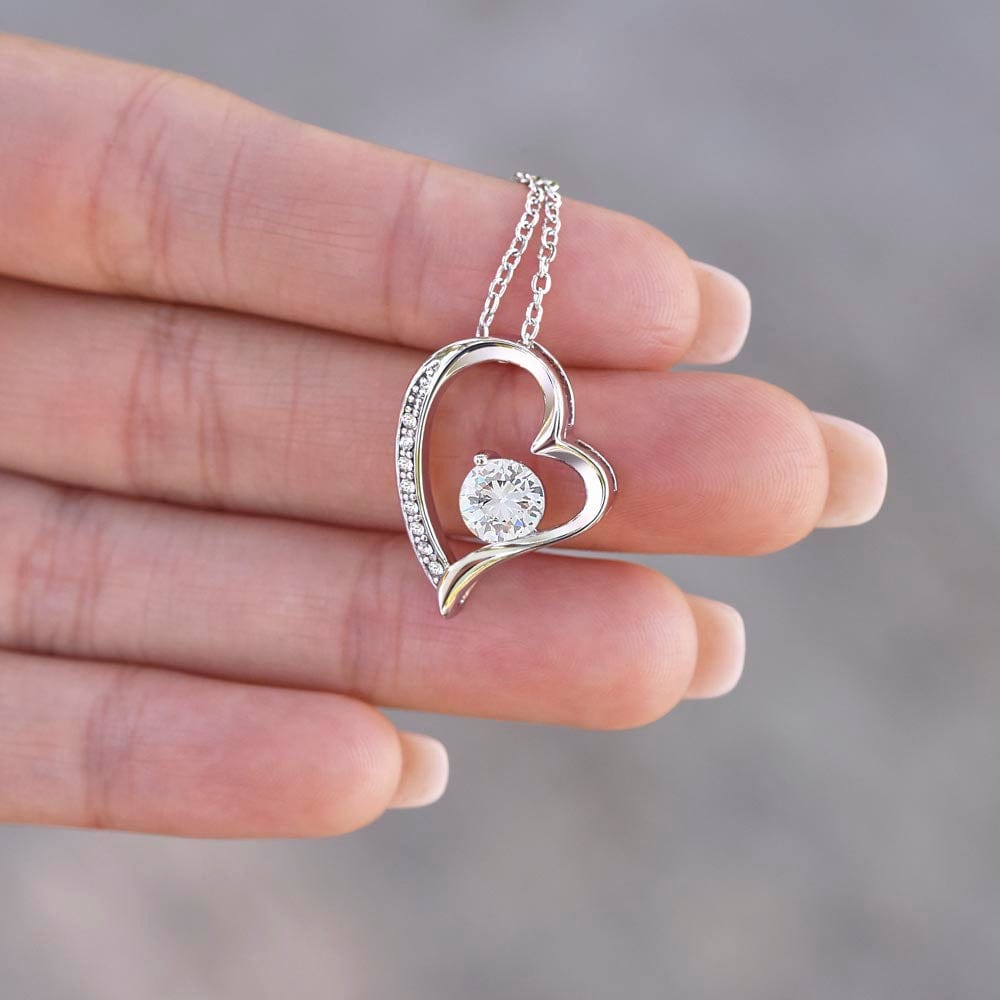 To my wife- Forever Love Necklace- You walked into my heart - MM-002