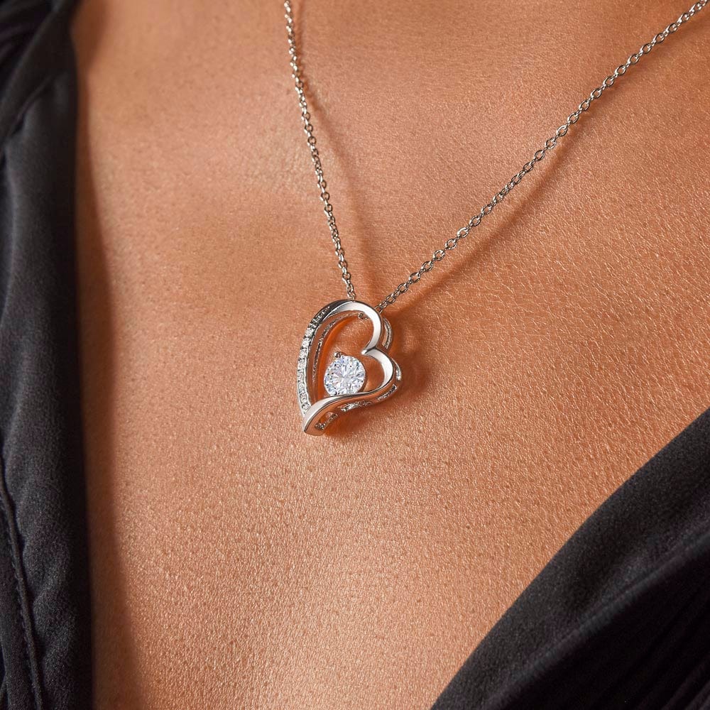 To my wife- Forever Love Necklace- You walked into my heart - MM-067