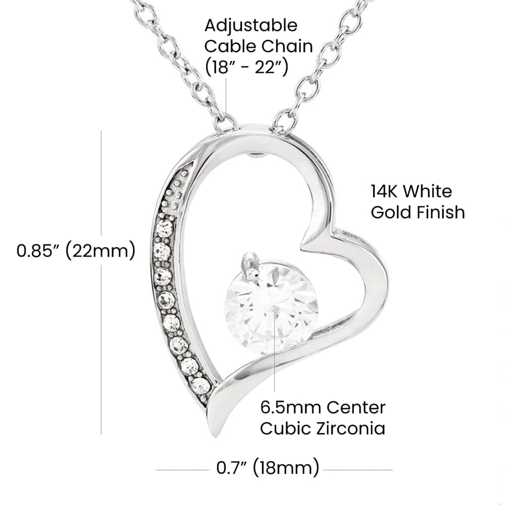To my wife- Forever Love Necklace- You walked into my heart - MM-002