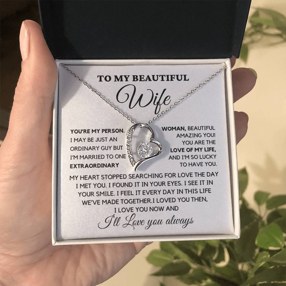 You're my Person Forever Love Necklace For wife