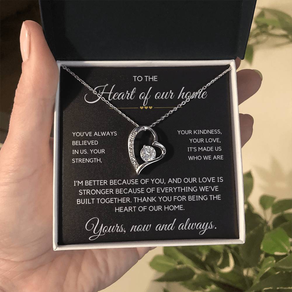 Wife- Forever Love Necklace-Heart of our home