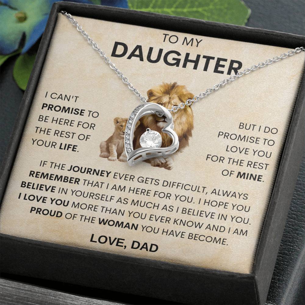 18th birthday gift for Daughter, Forever Love Necklace, Gift for Daughter 21st birthday, Wedding Day Gift for Daughter From Dad