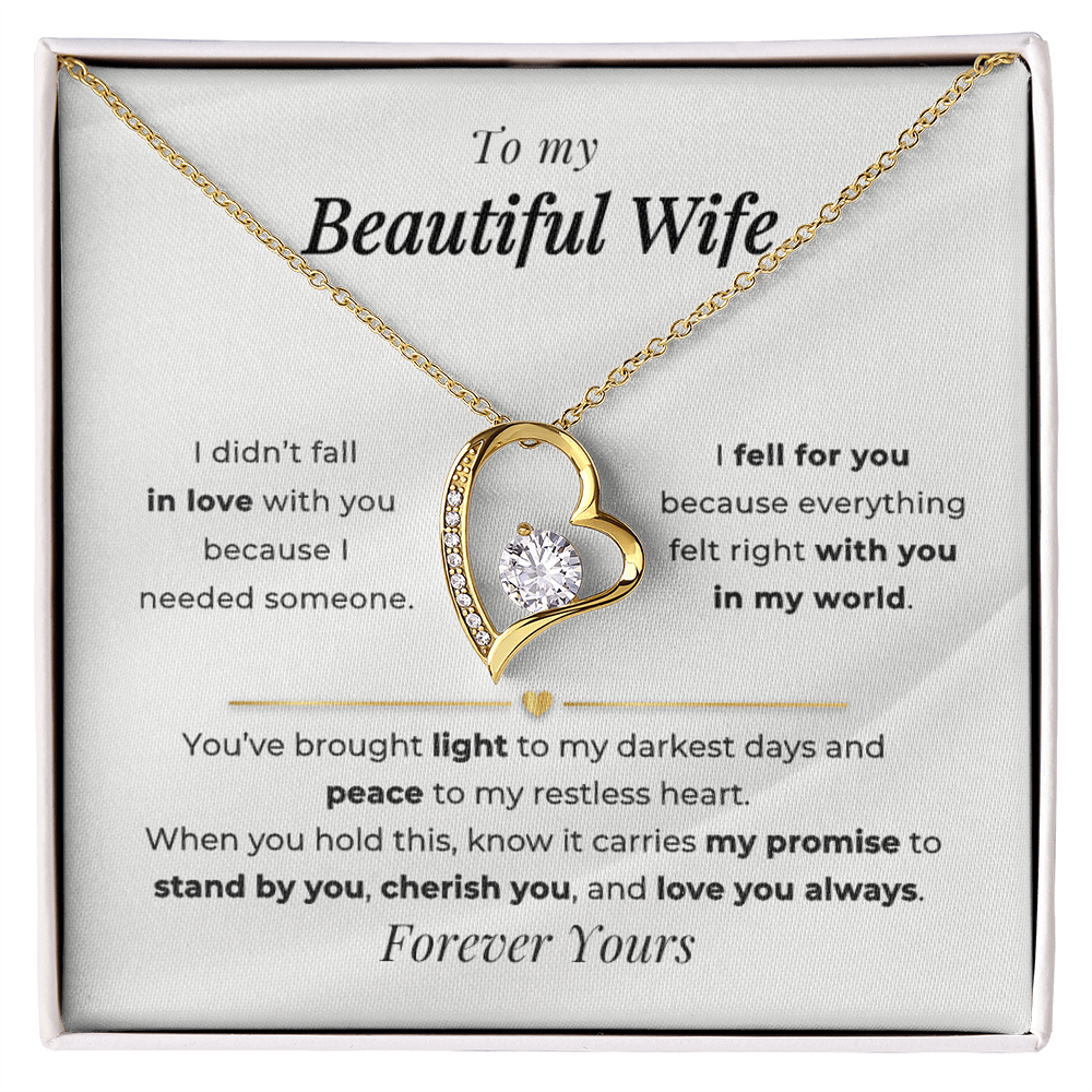 My Beautiful Wife Forever Love Necklace
