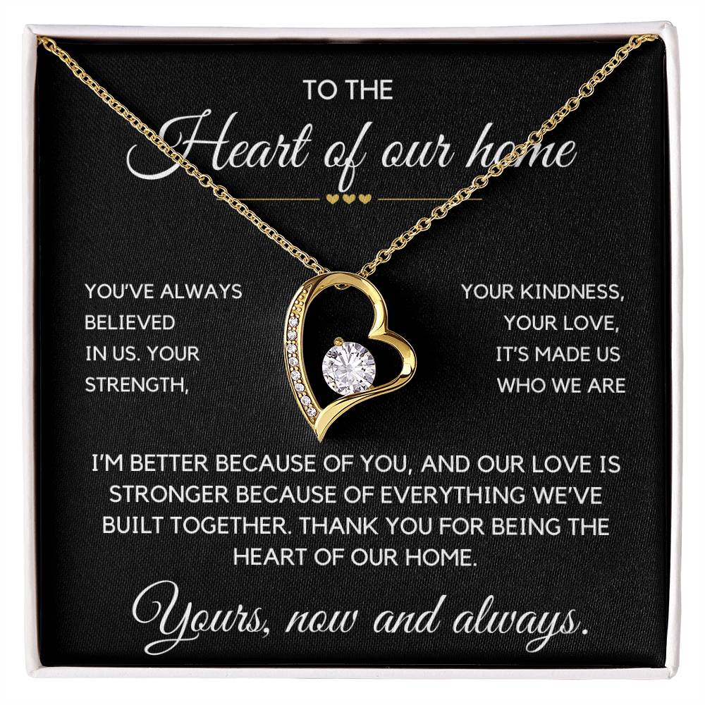Wife- Forever Love Necklace-Heart of our home
