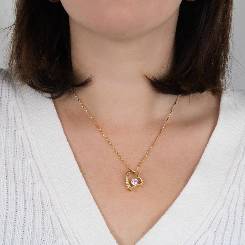 To My Wife- Lucky to Find you - Forever Love Necklace