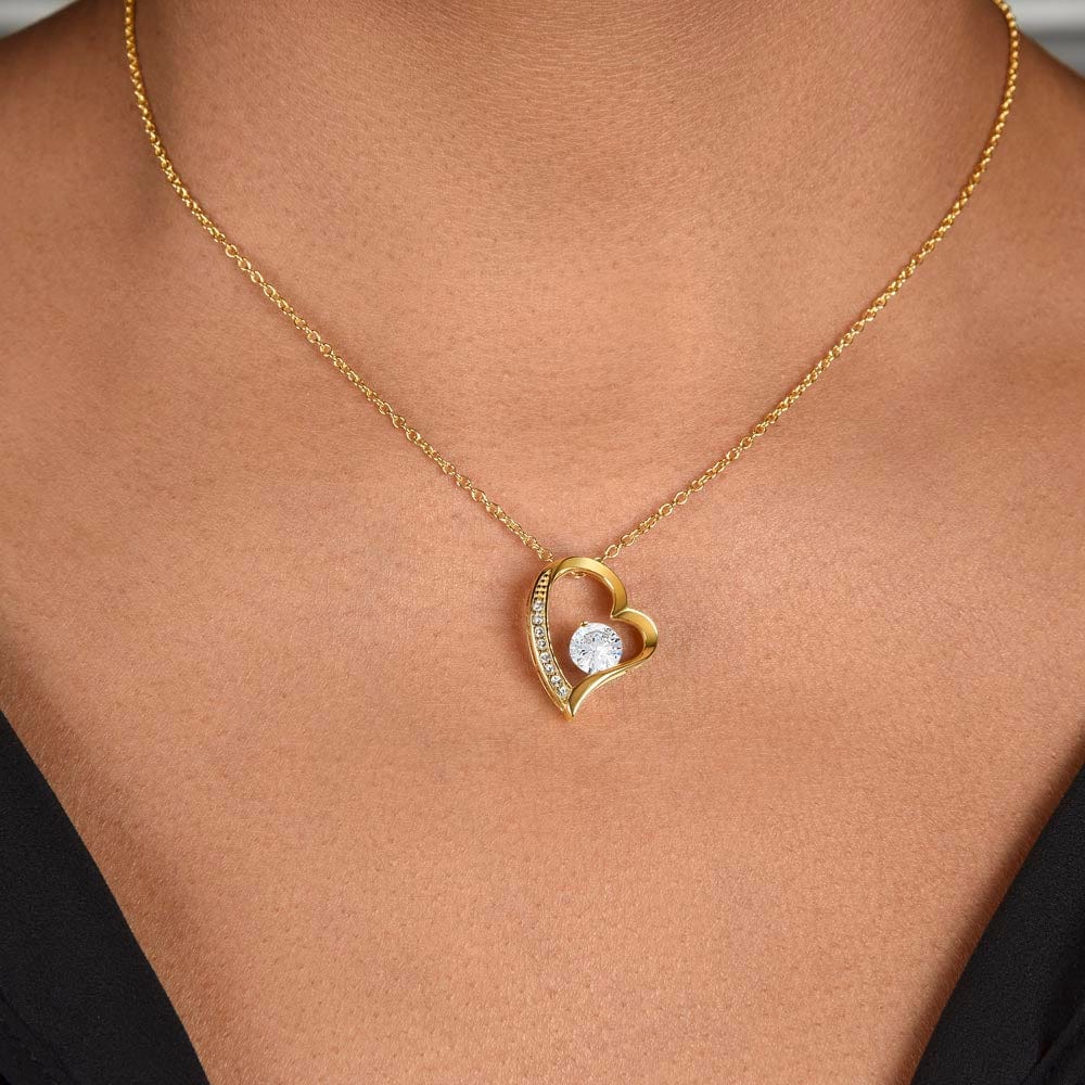 To my wife- Forever Love Necklace- You walked into my heart - MM-002