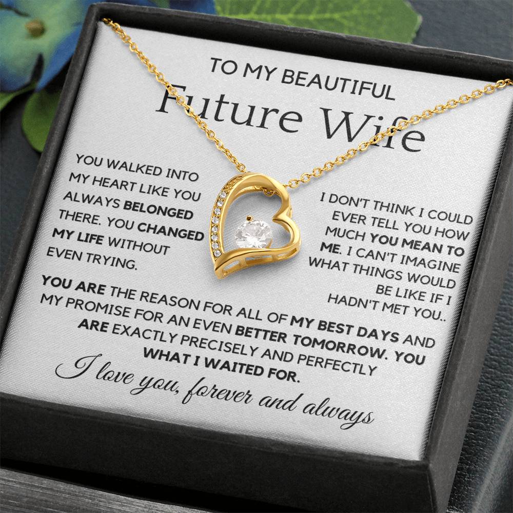 To my Future Wife - My best days Necklace from Future Husband