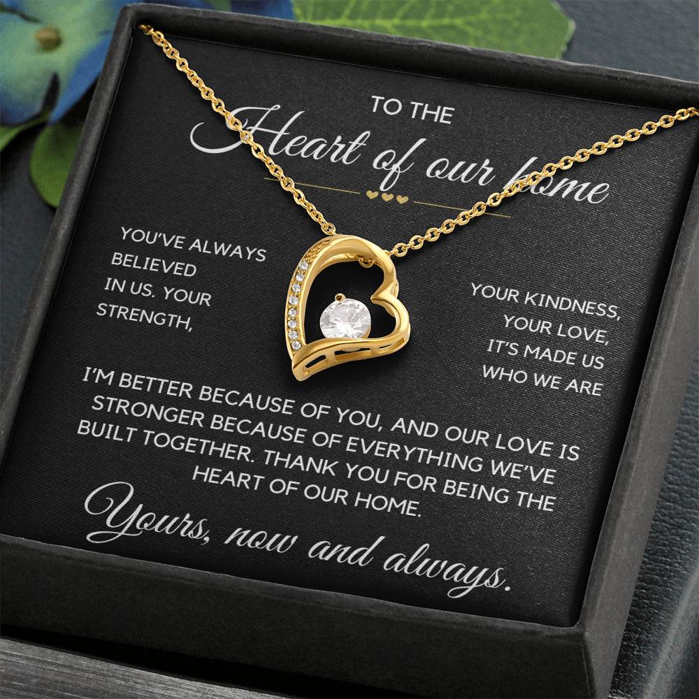 Wife- Forever Love Necklace-Heart of our home