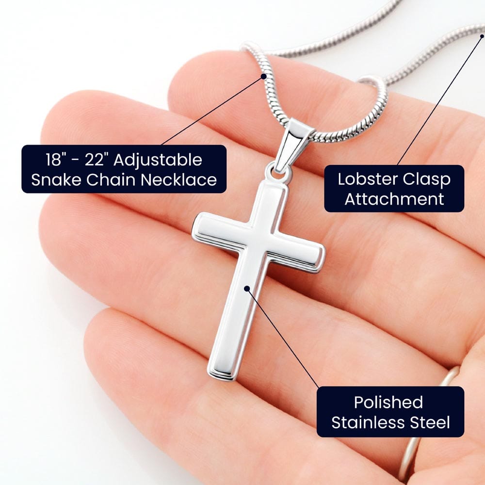 God Says You Are' Cross Necklace – Meaningful Faith Gift for Her with Message Card
