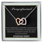 Paraprofessional Day Thank you necklace, Personalized Teacher aide gift, End of Year, Last day of school Special Ed Teacher appreciation