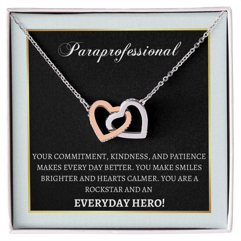 Paraprofessional Day Thank you necklace, Personalized Teacher aide gift, End of Year, Last day of school Special Ed Teacher appreciation