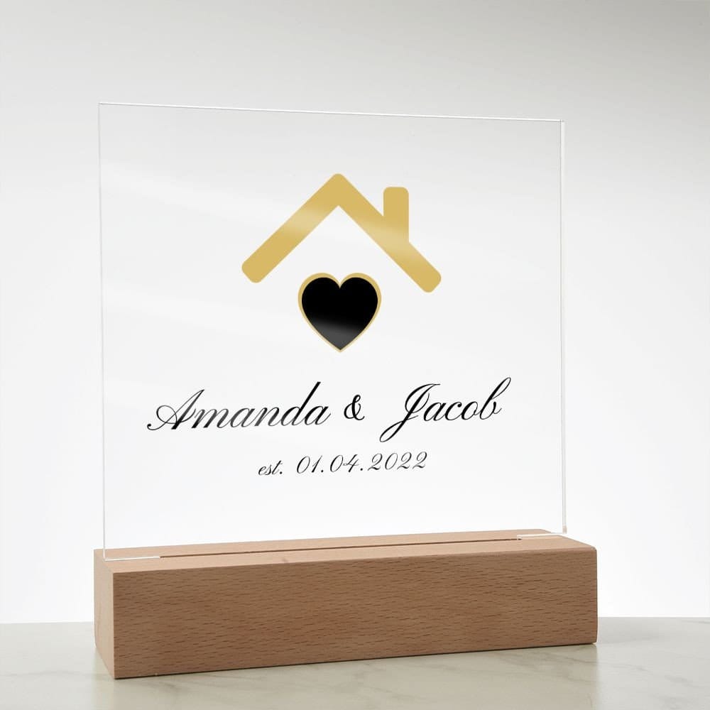 Home Sweet Home New Home Acrylic Plaque,Closing gift for buyers,Personalized Real estate closing gift for clients,Perfect closing gifts
