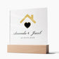Home Sweet Home New Home Acrylic Plaque,Closing gift for buyers,Personalized Real estate closing gift for clients,Perfect closing gifts