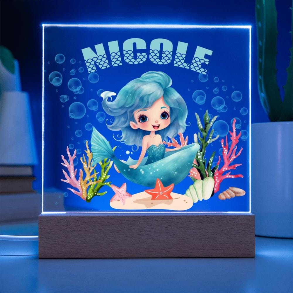 Mermaid Nightlights for kids, Personalization Night Light, Nursery Decor, Kids Room Decor, Personalized Gift, Nursery Theme, Baby Room Decor