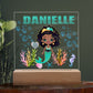 Mermaid LED Nightlight for kids, Personalized Nursery night light, Custom Night light, Kids Room Lamp, Nursery Nightlight Baby