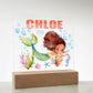 Mermaid Nightlight for kids Room Decor, Personalized Night light, Custom Name night light, Children's night light Baby name sign lamp gift