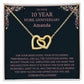 Personalized 10 year Work Anniversary Gift Necklace, 10th anniversary employee gift, 10 year anniversary appreciation gift, Anniversary Gift