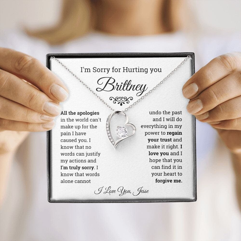 I'm Sorry Gift Forever Love Necklace, Apology Gift for her